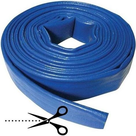 Tuyau de pompe 40mm – Coupe au mètre – Polyester PVC bleu – Caoutchouc layflat pour déchargement haute capacité – Pression max 6 bars (1/5)