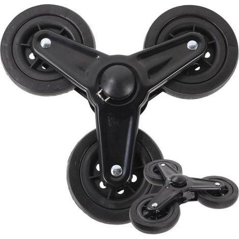1 paire de roue chariot, chariot de courses, roues triangulaires pour chariot de courses, pièces de rechange pour roues de chariot, fournitures pour chariot, plastique (1/4)