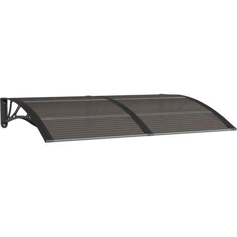 Door Canopy Black 150x100 cm Polycarbonate vidaXL