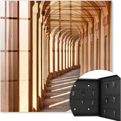 Armoire à clés - (30 cm x 30 cm) - Boîte à clés murale - Coffret de rangement pour clés - Couleur noire - Ouverture vers la droite - Pour maison et bureau - Élégance architecturale (1/5)