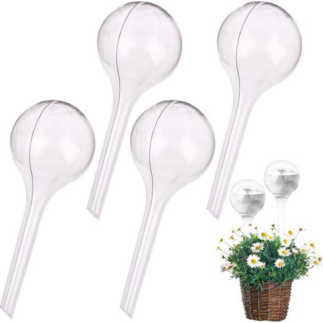 Lot de 4 grandes boules d'arrosage - 27 x 9 cm pour plantes en pot (1/5)