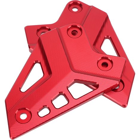 Protecteur de repose-pieds moto plaque arrière talonnière alliage aluminium remplacement Z900 2017-2021 rouge (1/5)