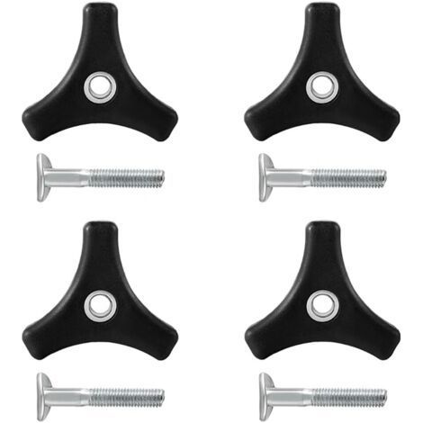 CSPARKV (5.4×4.7×4.7cm)4 Pièces Boulons d'Écrou de Boutons de Poignée de Tondeuse à Gazon, Poignée Universelle de Tondeuse à Gazon Boulons de Rechange en Plastique pour Tondeuse à Gazon Tondeuse à Gaz