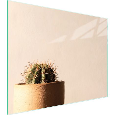 TAGLIERE IN VETRO 52x40 CACTUS (1/5)