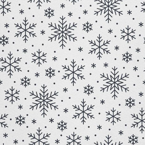 Tela Oxford decorativa para exteriores - Motivo de copo de nieve I DX511 (1/5)