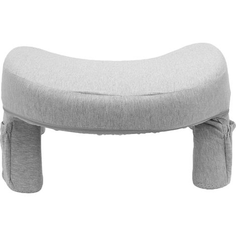 Oreiller de bureau ergonomique en mousse à mémoire de forme, lecture avec housse amovible et lavable pour canapé-lit, gris espace profond (1/5)