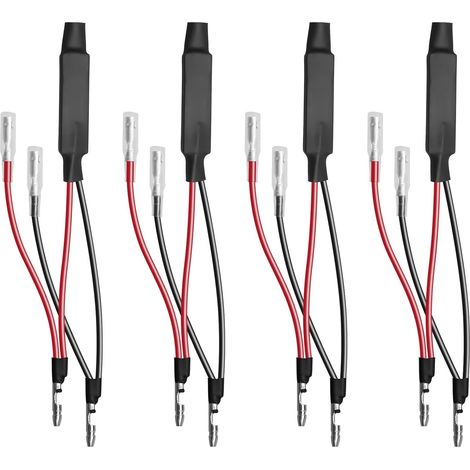 4 Pièces Résistance, Clignotant LED 12V 10W, Décodeur Erreur Flash, Câble Adaptateur Moto Scooter (1/5)