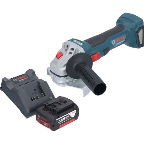 Bosch GWS 18V-7 Smerigliatrice angolare professionale a batteria 18 V 125 mm brushless + 1x batteria ricaricabile 5,0 Ah + caricabatterie