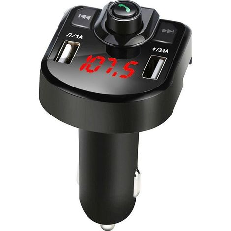 Chargeur USB Voiture avec Bluetooth MP3 Lecteur - Noir - Compatible Tous Véhicules - Haute Qualité Sonore - Facile à Installer (1/5)