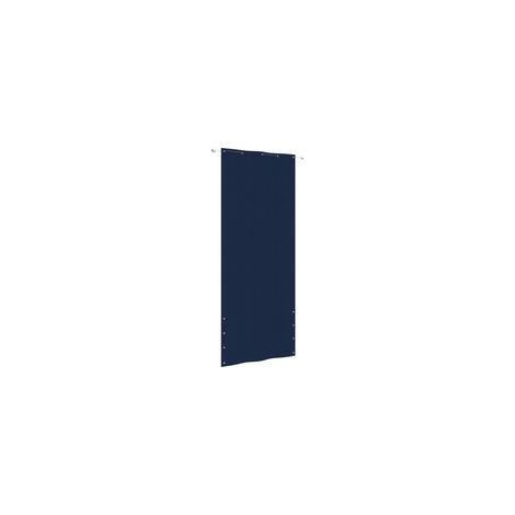 Paravent de balcon bleu, 100 x 240 cm, tissu Oxford - Crezuo (1/4)