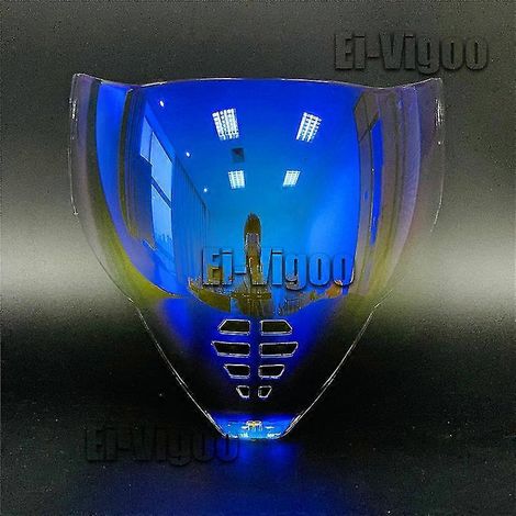 Visière Icon Airflite - Écran facial miroir Fliteshield pour casques Icon Airflite - Écran facial de remplacement pour casques Icon Airflite - Couleur : Bleu Revo (1/4)