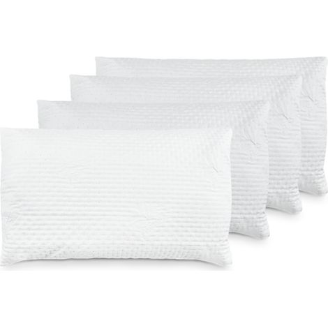4 almohadas ortopédicas cama almohadas acolchadas plumas hipoalergénicas
