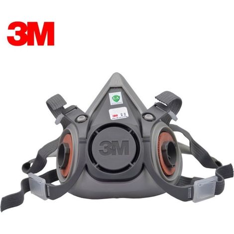 3M™ 6200 Reusable Half Mask – EN140 Certified – Dual-filter system for respiratory protection – Optimal comfort (1/4)