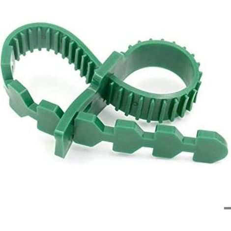 10 fascette elastiche morbide e regolabili per piante da giardino