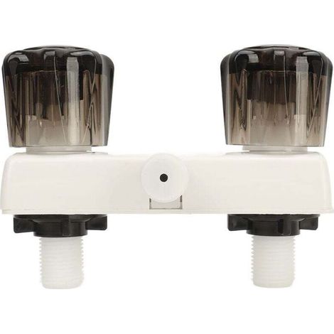 Inverseur Valve Douche Camping Car Robinet Facile À Installer 2 Boutons Bateau Wagon Base Blanche (1/4)