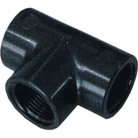 Tee 90° (pp) filettato femmina in polipropilene - Specifiche: F 1/2 - 20 pz