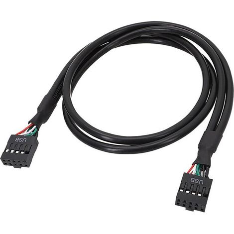 Câble connecteur USB 9 broches femelle vers femelle interne carte mère USB 2.0