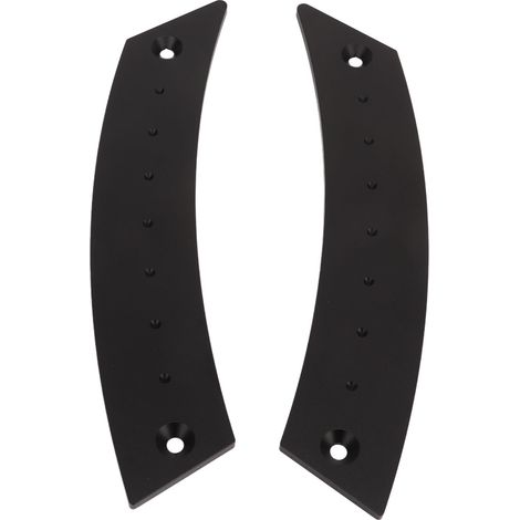 Ensemble de 2 poignées de tirage pour panneau de porte en alliage d'aluminium, haute résistance, antirouille, gain de force, pour voitures, noir (1/5)