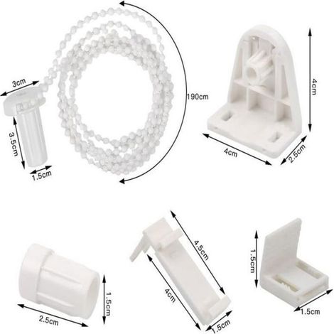 Accessoires Pour Stores Enrouleurs - Kit De 16 Pièces - Compatible Avec Tubes De 17 Mm - Réparation Et Entretien (1/5)