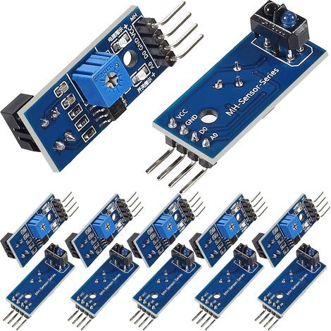 Pack of 12 TCRT5000 Infrared Sensors, Digital Output, For Arduino and Raspberry Pi Robots (1/5)