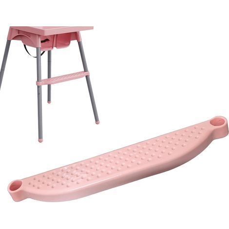 Universelle Fußstütze für Hochstühle, verstellbare Fußstütze für Kinderhochstühle, Fußstütze für Esszimmerstühle – rosa (1/5)