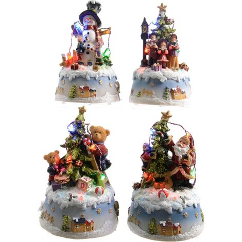 Figuras navideñas led 10 x 9 x 15,5 cm. modelos surtidos (1/2)