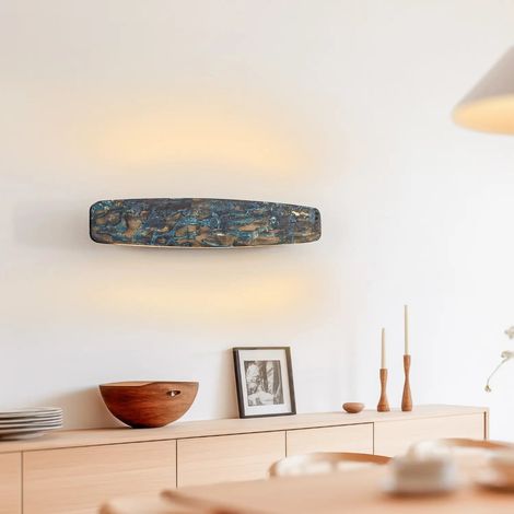 [NEUWERTIG] B-Ware Quitani Wandleuchte Wandlampe Led Schwarz Matt Aluminium Stahl Messing Lysia