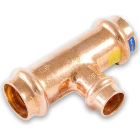 Pressfitting T-Stück Mittelabgang reduziert