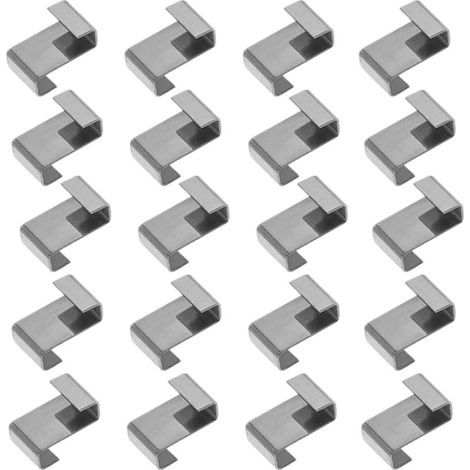 100 Pcs 301 Boucle En Z En Acier Inox Pour Vitrage De Serre Chaude,Pinces De Fixation Pour Vitre De Verre À Effet De Serre (1/5)