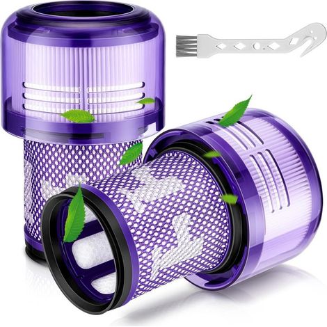 Kompatible Filter für Dyson V12 – 2er-Pack – Passend für Dyson V12 Detect Slim Absolute/Total Clean/Extra/Fluffy Staubsauger – Waschbare Ersatzteile – Zubehör für V12 HEPA-Filter (1/5)