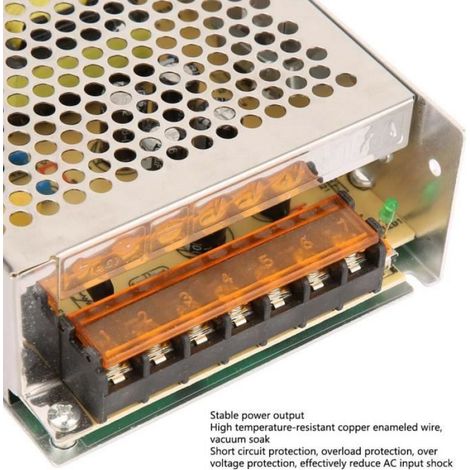 Alimentation - - 12V 10A - 120W - Aluminium - Intérieur (1/3)