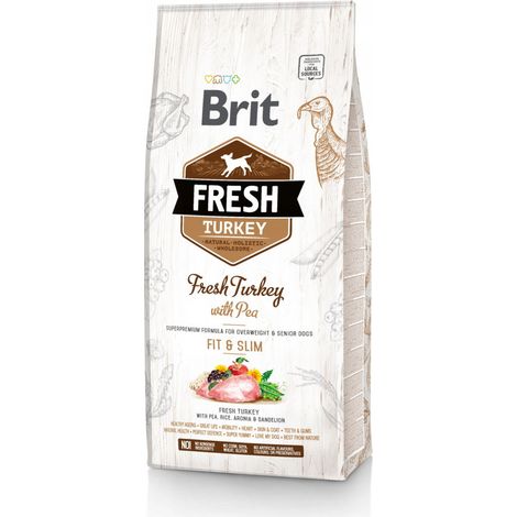 Brit Fresh Turkey with Pea Light Fit & Slim Trockenfutter für Hunde, 12 kg (1/2)
