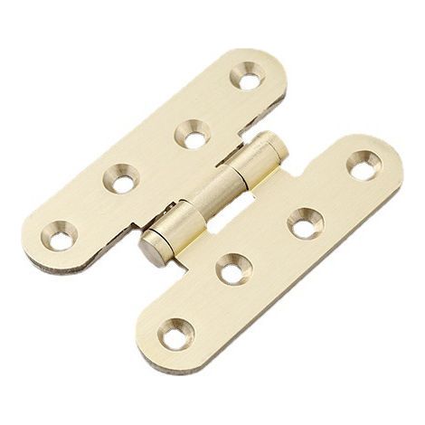 Lot de 2 charnières de porte laiton poli pour portes de salon,portes en chêne (longueur 70 mm) (1/5)