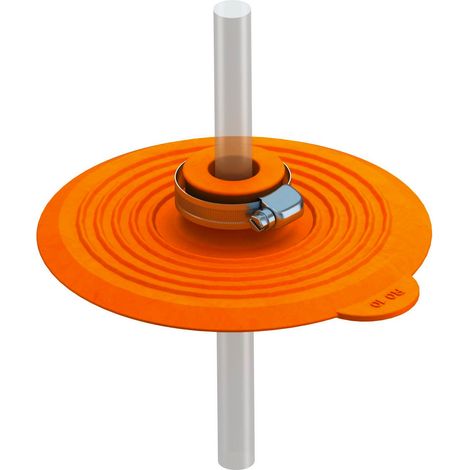 OBO Bettermann manicotto di tenuta per conduttore tondo 10mm RD10 elastomero termoplastico arancio pastello RAL 2003, 2360041
