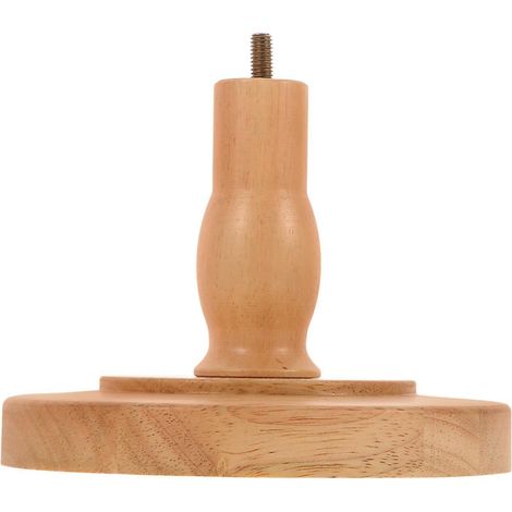 Socle pour mannequin en bois naturel, adapté aux utilisateurs qui ont besoin de régler la hauteur des mannequins exposés. 1 ensemble. (1/5)