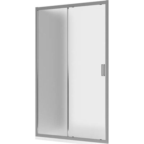 Box doccia 150 cm Apertura Frontale Due Cristalli MuroMuro In Cristallo Temperato Satinato