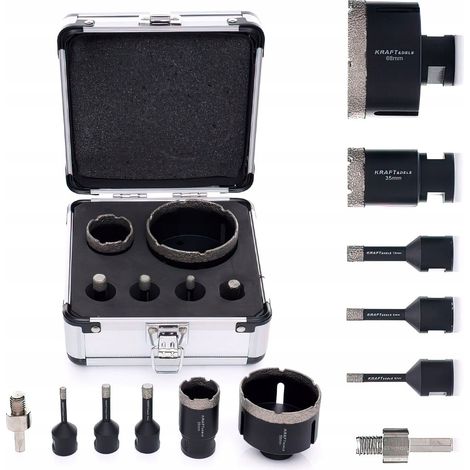 Kraft&Dele Diamant-Lochsägen-Set, 6-teilig, 6-68 mm (1/5)