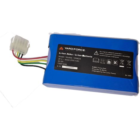 Batterie pour Robot Tondeuse 28 V 2.0 Ah YARDFORCE - 1958624001