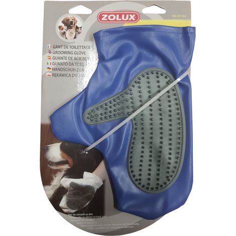 Gant de toilettage chiens et chat pour chien couleur aléatoire - zolux (1/5)