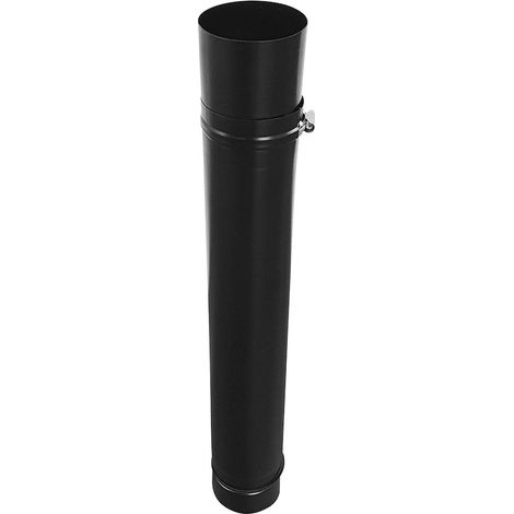 Pelletrohr 80 mm Teleskop 0,4 mm, Edelstahl, pulverb. SW