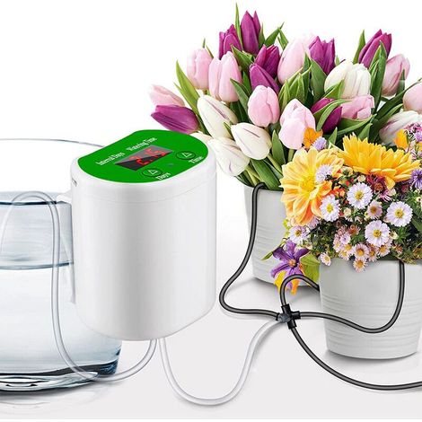 Automatic Drip Irrigation Kit, Automatic Irrigation System for Indoor Plants, USB Charging DIY Irrigation Kit, Automatic Watering System Drip System，JH04 (1/5)