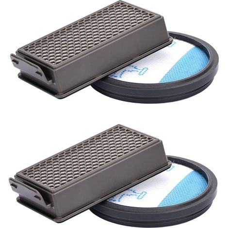 2pcs Yolando Kit de Filtres pour Rowenta/Moulinex/Tefal Compact Power Cyclonic Aspirateurs, Accessoire de Remplacement du Système de Filtration ZR005901 (1/5)