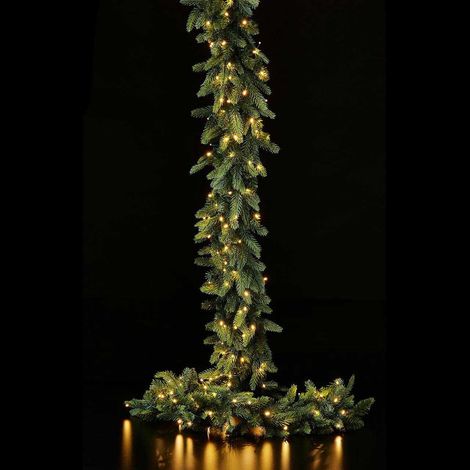 Festone natalizio con 170 led ghirlanda in PE effetto Real Touch 270 cm (1/5)