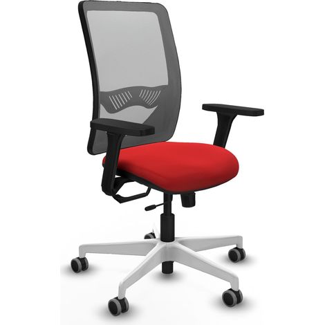 Sedia da ufficio piqueras y crespo Zulema rosso ruote 65 mm (1/2)