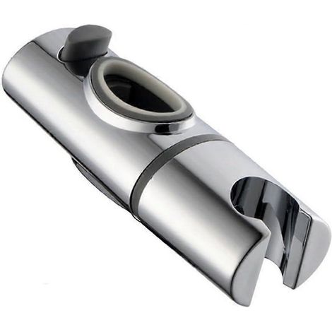 Support de douche, glissière pour barre de douche, support de douchette de rechange spécialement conçu pour barre de douche ovale, support de douchette réglable en hauteur sur barre. (1/3)