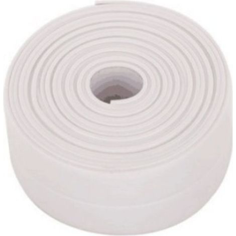 1 Stk. (Weiß) Rollen Dichtungsband Wasserdicht, Badabdichtung, PVC Selbstklebendes Dichtungsband für Küche, Toilette, Badewanne (1/5)