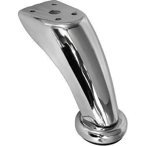 Lot de 4 pieds de canapé épais en acier inoxydable, pieds de meubles, pieds chromés, pieds de meubles, pieds de lit, pour canapés, chaises, tabourets, armoires