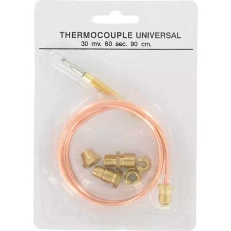 Ensemble de thermocouple gaz universel de 900 mm (5 accessoires) Thermocouples, Bougies et Electrodes Cuisiniere