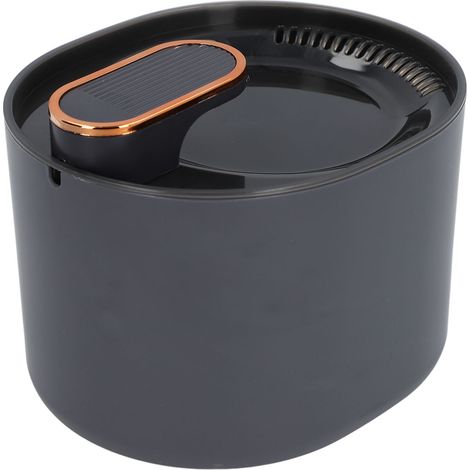 Fontaine à eau pour chat 3L, double filtration, ultra silencieuse, PP robuste, facile à nettoyer, noire (1/4)