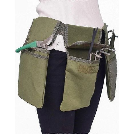 Ceinture porte-outils de jardin, compatible avec les travaux de bricolage et d'entretien ménager, sac banane en toile (1/3)